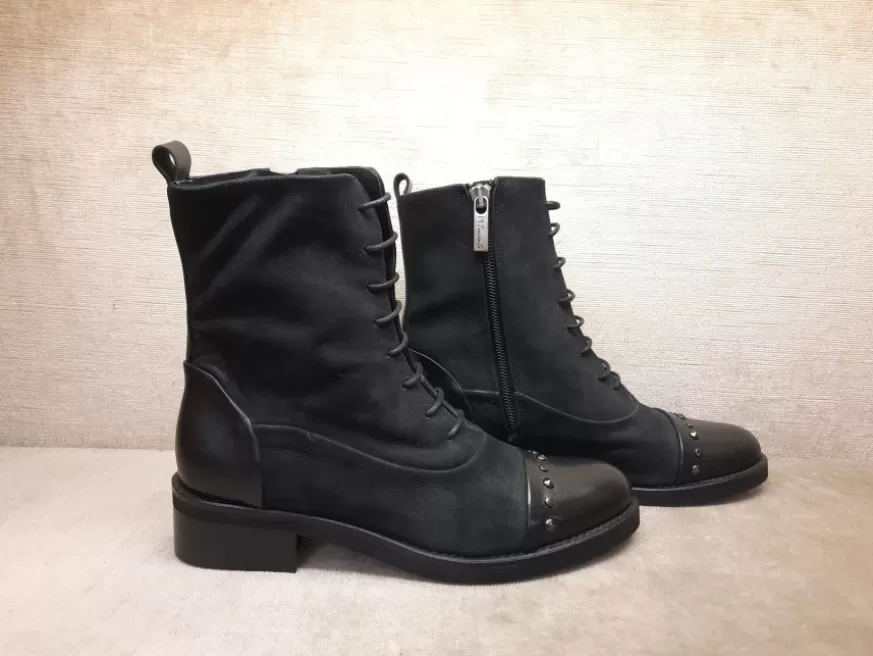 Donna CAMARRI CALZATURE Scarpe Donna | Anfibio Artigianale Nero