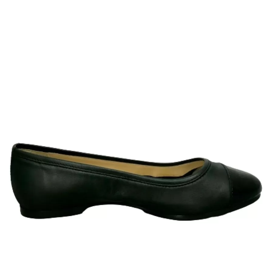 Donna CAMARRI CALZATURE Scarpe Donna | Ballerina In Pelle Nera Con Punta Vernice