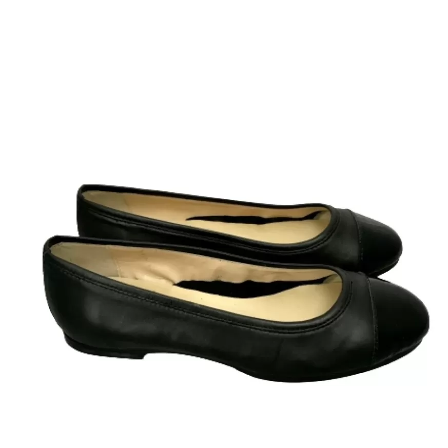 Donna CAMARRI CALZATURE Scarpe Donna | Ballerina In Pelle Nera Con Punta Vernice