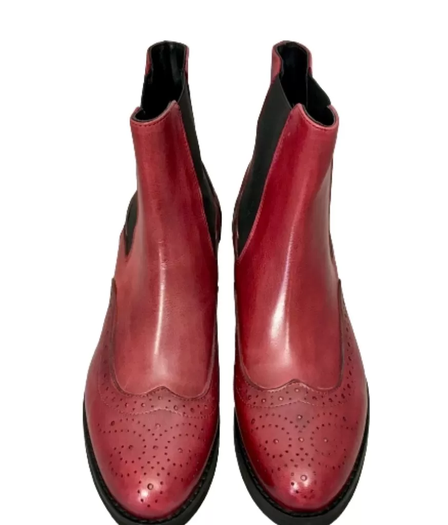 Donna CAMARRI CALZATURE Scarpe Donna | Beatles Artigianale In Pelle Color Vino