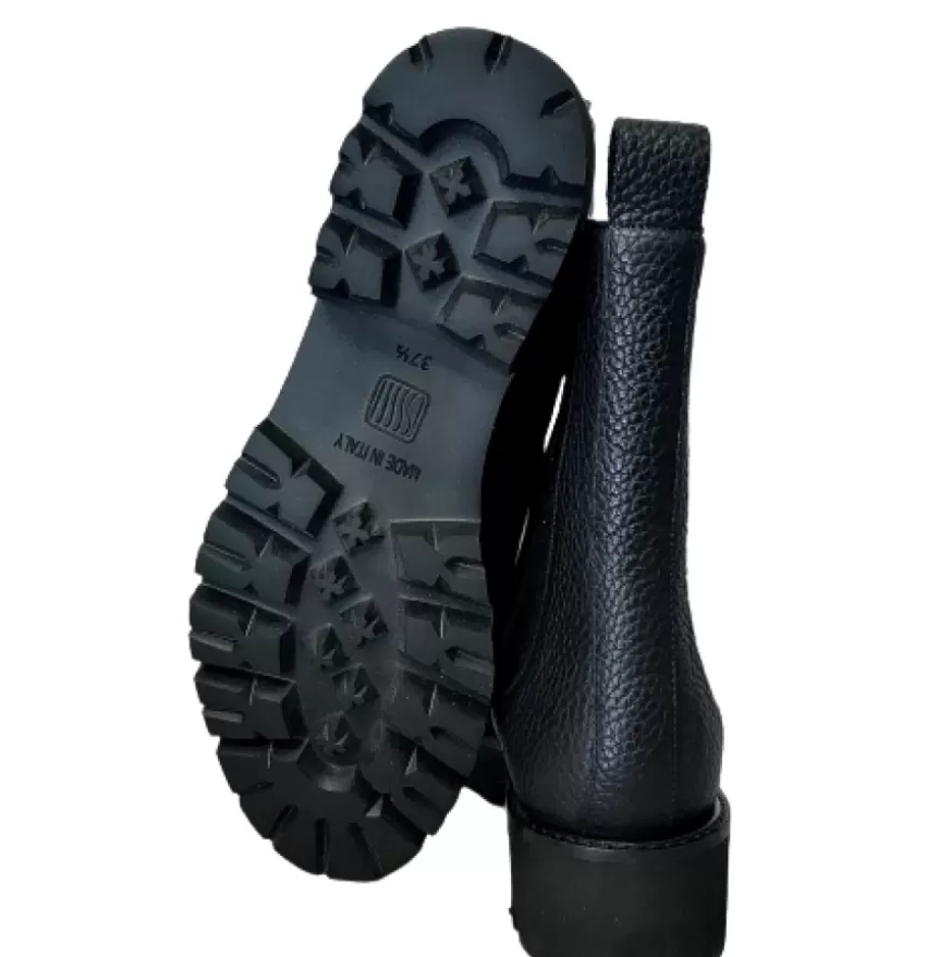 Donna CAMARRI CALZATURE Scarpe Donna | Beatles Nero In Pelle Di Vitello