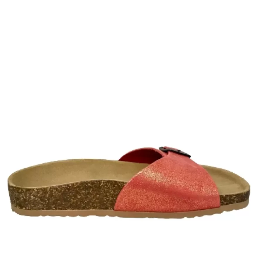 Donna CAMARRI CALZATURE Scarpe Donna | Ciabatta Bionatura Con Una Fascia Corallo