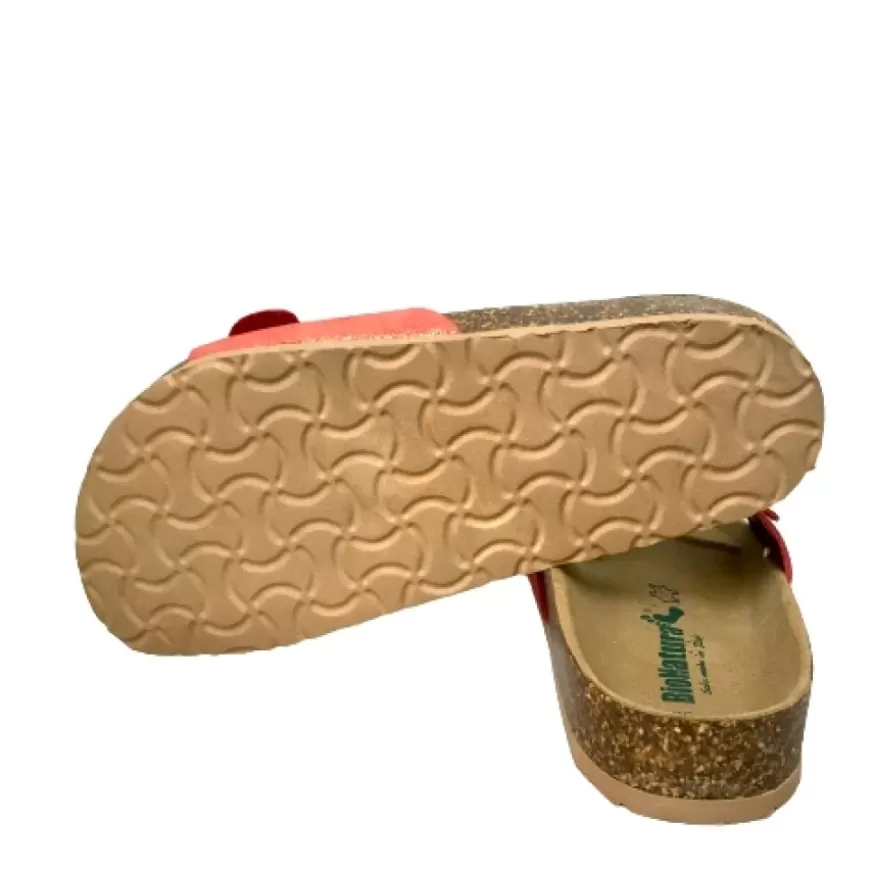 Donna CAMARRI CALZATURE Scarpe Donna | Ciabatta Bionatura Con Una Fascia Corallo