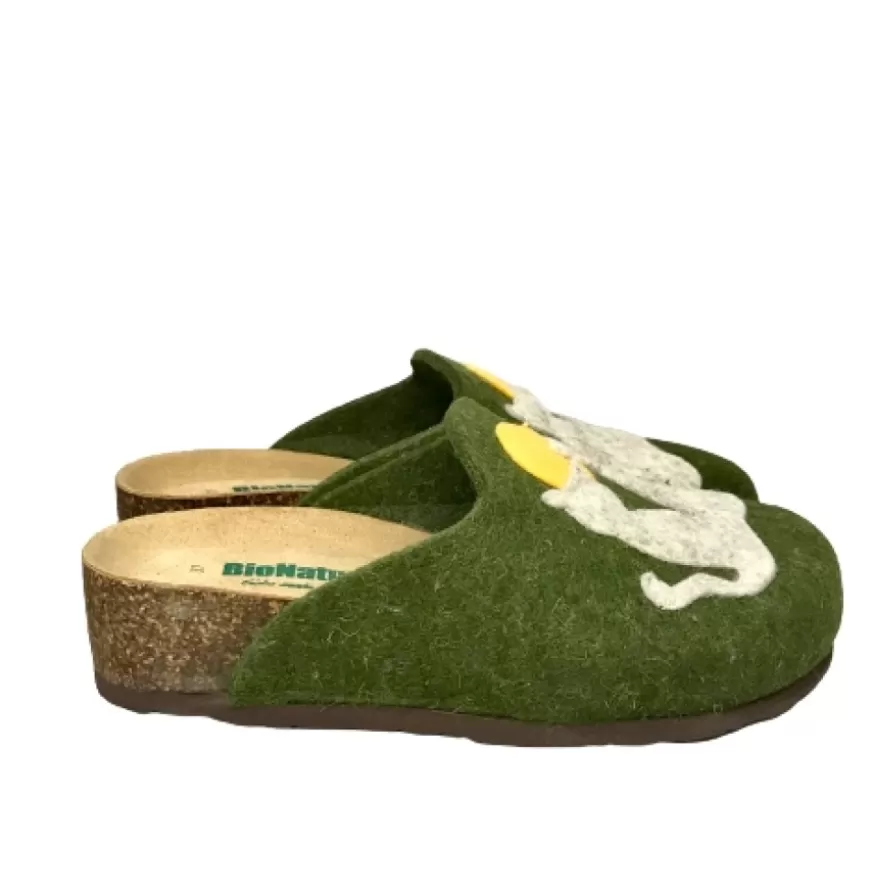 Donna CAMARRI CALZATURE Scarpe Donna | Ciabatta Bionatura Invernale In Feltro Lana Gatti