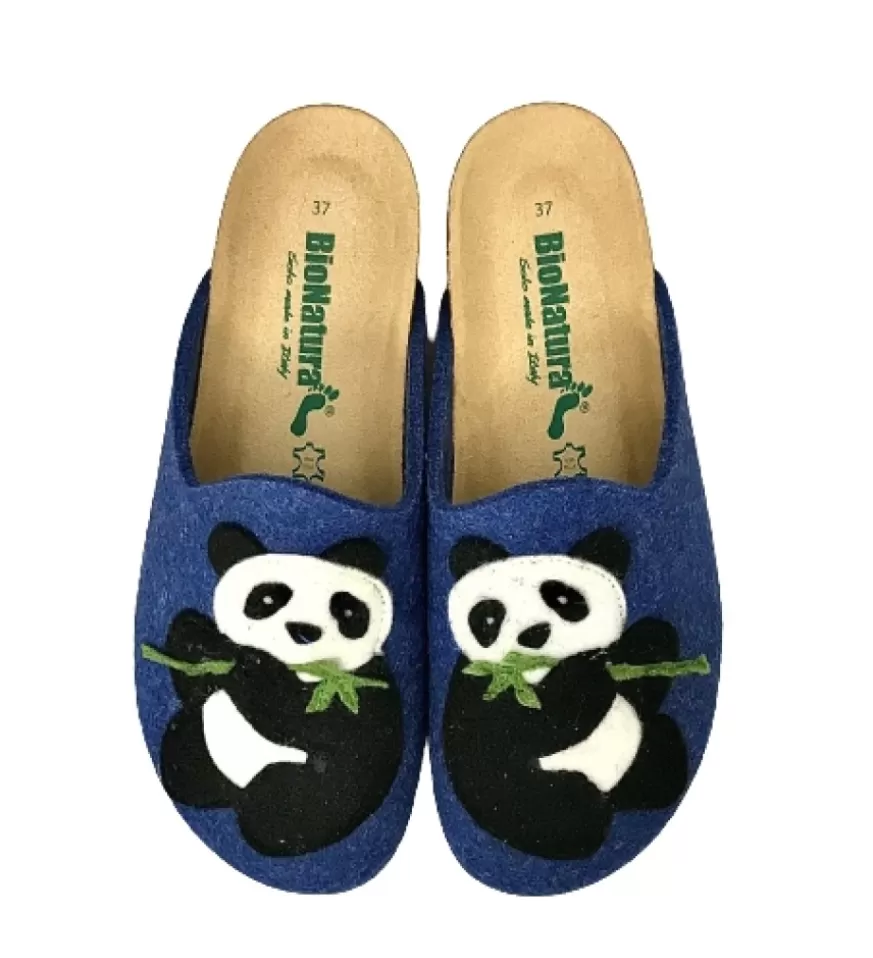 Donna CAMARRI CALZATURE Scarpe Donna | Ciabatta Bionatura Invernale In Feltro Lana Panda