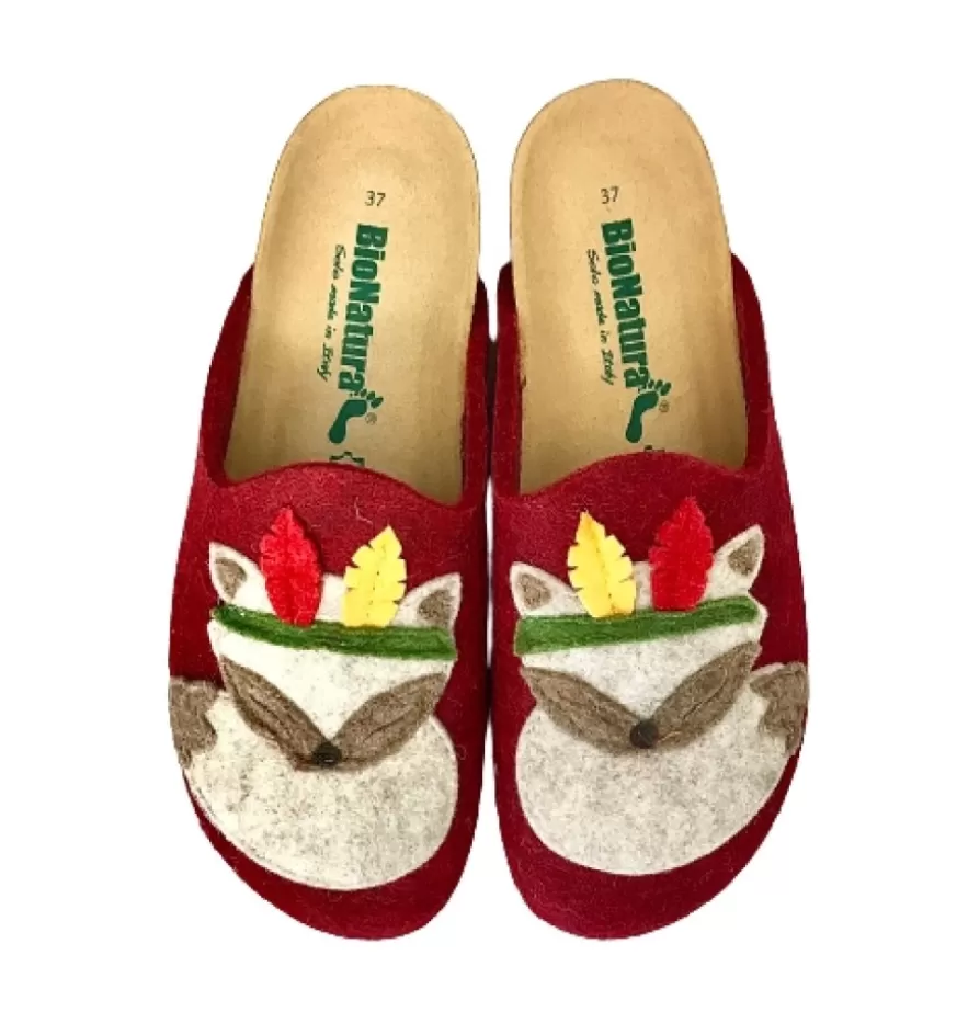 Donna CAMARRI CALZATURE Scarpe Donna | Ciabatta Bionatura Invernale In Feltro Lana Volpe
