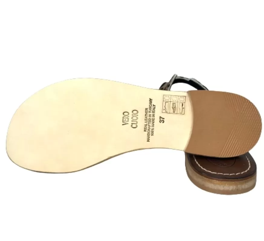 Donna CAMARRI CALZATURE Scarpe Donna | Ciabatta In Pelle E Cavallino Leopardato Mod. Hermes