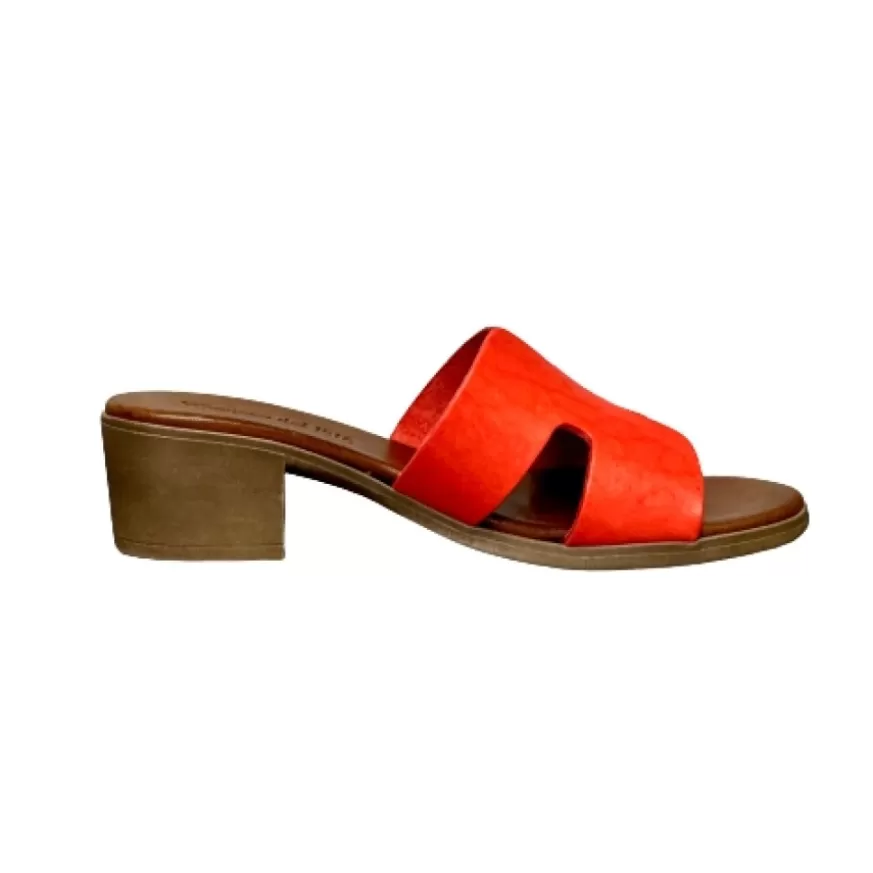 Donna CAMARRI CALZATURE Scarpe Donna | Ciabatta In Pelle Rossa Mod. Hermes