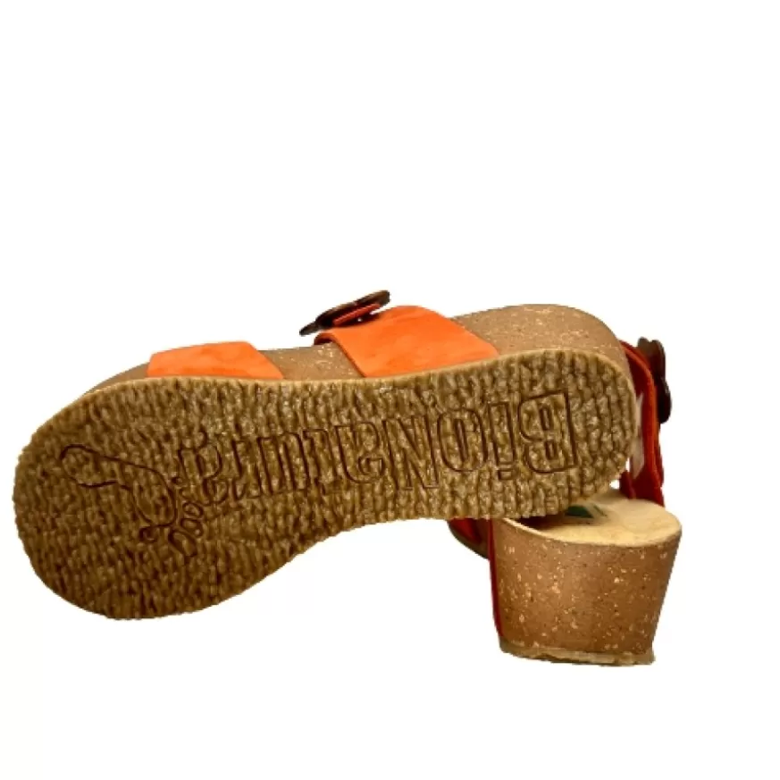 Donna CAMARRI CALZATURE Scarpe Donna | Ciabatta Infradito Bionatura In Nabuk Arancione