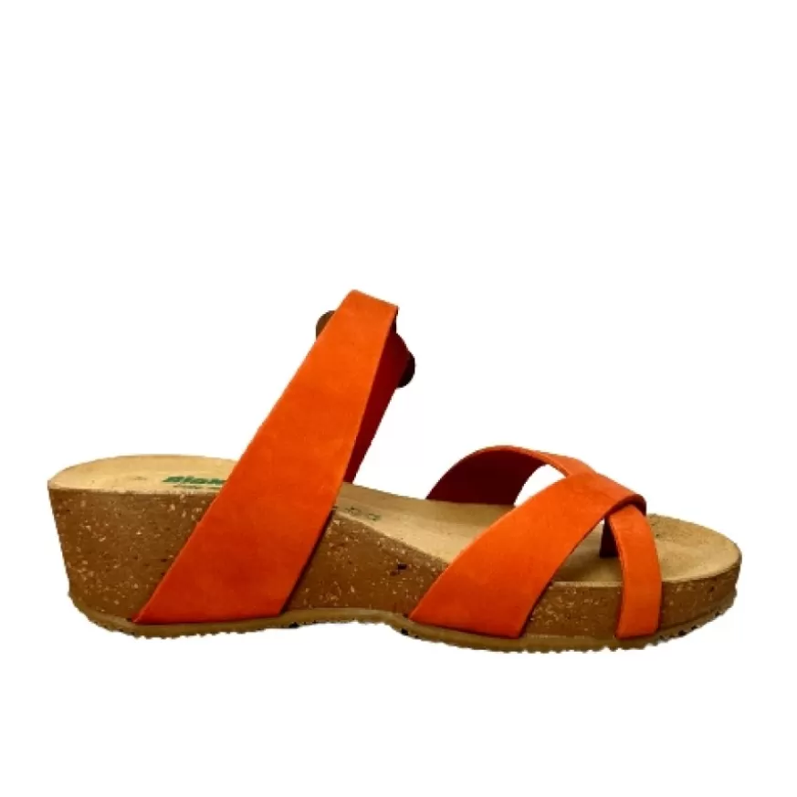 Donna CAMARRI CALZATURE Scarpe Donna | Ciabatta Infradito Bionatura In Nabuk Arancione