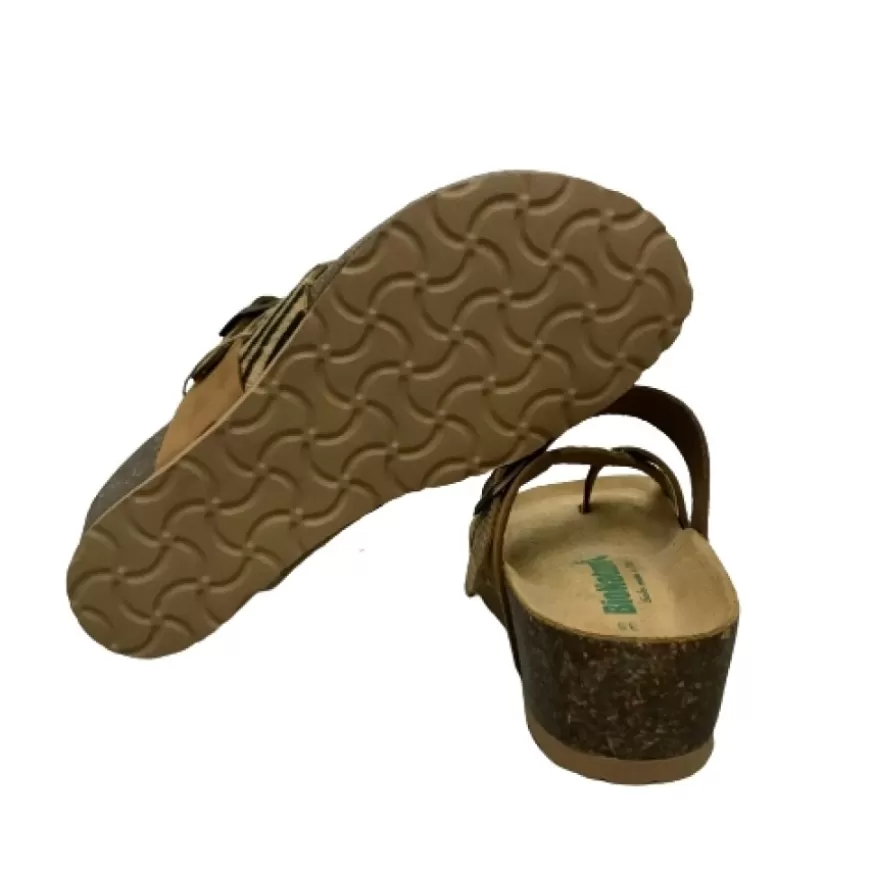 Donna CAMARRI CALZATURE Scarpe Donna | Ciabatta Infradito Bionatura In Pelle Animalier