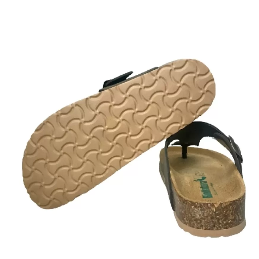 Donna CAMARRI CALZATURE Scarpe Donna | Ciabatta Infradito In Pelle Bionatura Testa Di Moro