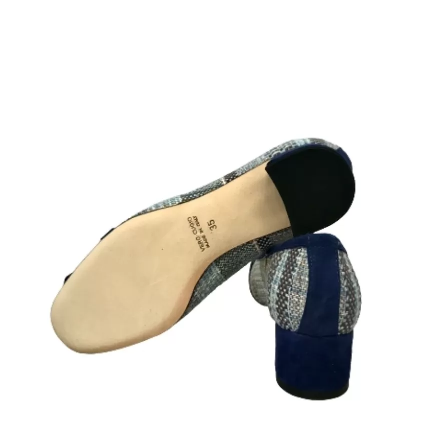 Donna CAMARRI CALZATURE Scarpe Donna | Decollete Blu Con Catena