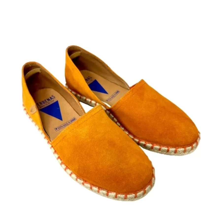 Donna CAMARRI CALZATURE Scarpe Donna | Espadrillas Artigianali In Camoscio Verbenas Arancioni