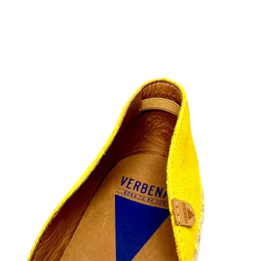 Donna CAMARRI CALZATURE Scarpe Donna | Espadrillas Artigianali In Camoscio Verbenas Gialle