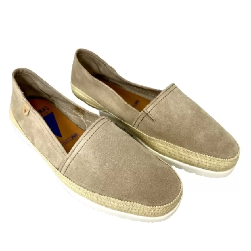 Donna CAMARRI CALZATURE Scarpe Donna | Espadrillas Artigianali In Camoscio Verbenas Grigie
