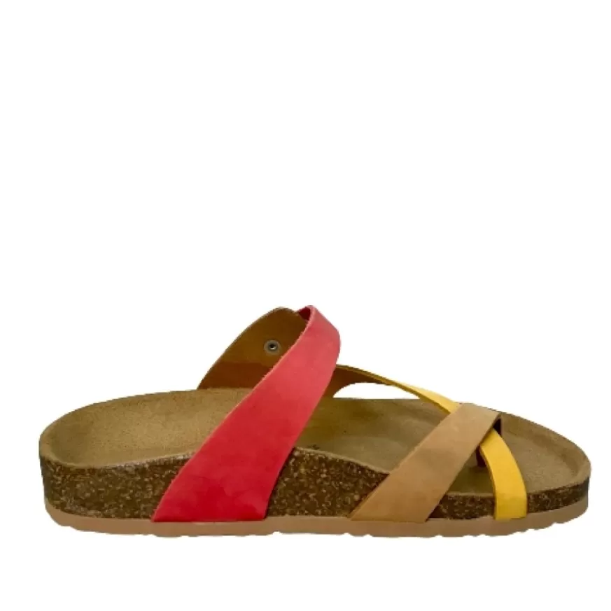 Donna CAMARRI CALZATURE Scarpe Donna | Infradito In Pelle Bionatura Mod.Multi New