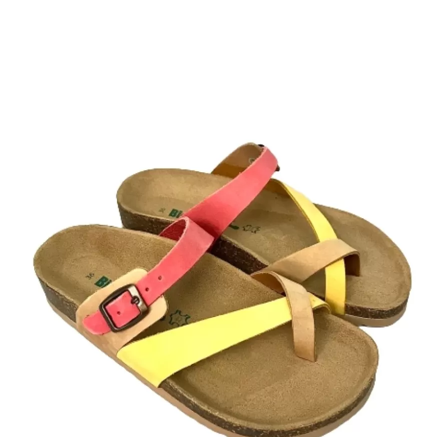 Donna CAMARRI CALZATURE Scarpe Donna | Infradito In Pelle Bionatura Mod.Multi New