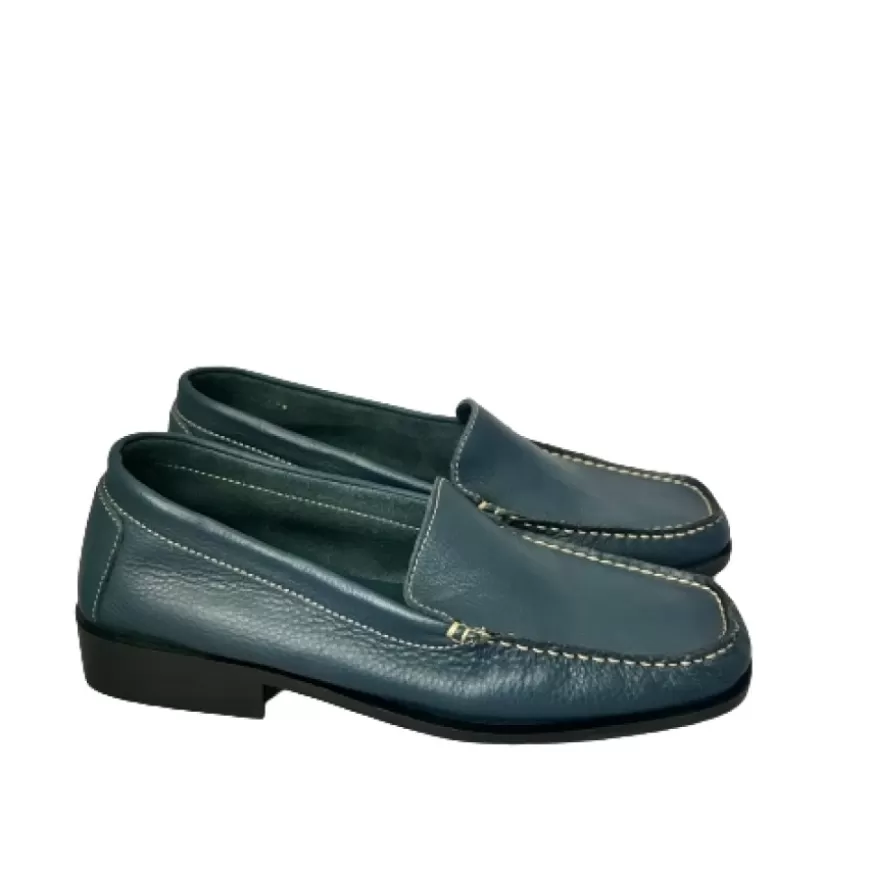 Donna CAMARRI CALZATURE Scarpe Donna | Mocassino Artigianale Blu In Alce