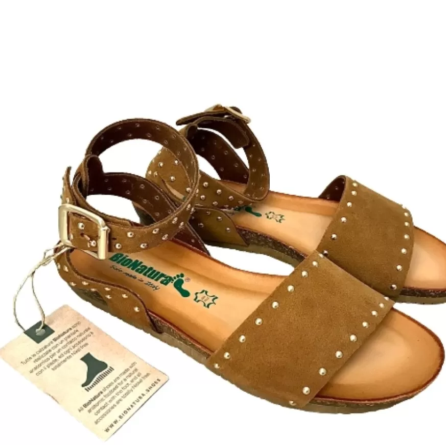 Donna CAMARRI CALZATURE Scarpe Donna | Sandalo Allacciato Alla Caviglia Brandy Bionatura