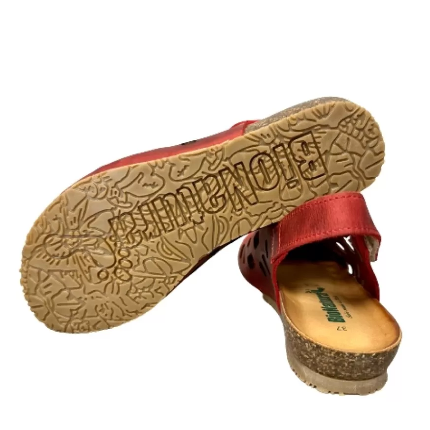 Donna CAMARRI CALZATURE Scarpe Donna | Sandalo Bionatura Chiuso In Punta In Pelle Oleata Corallo