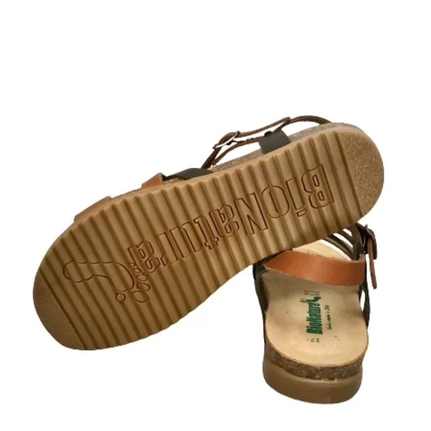 Donna CAMARRI CALZATURE Scarpe Donna | Sandalo Bionatura In Pelle Brandy