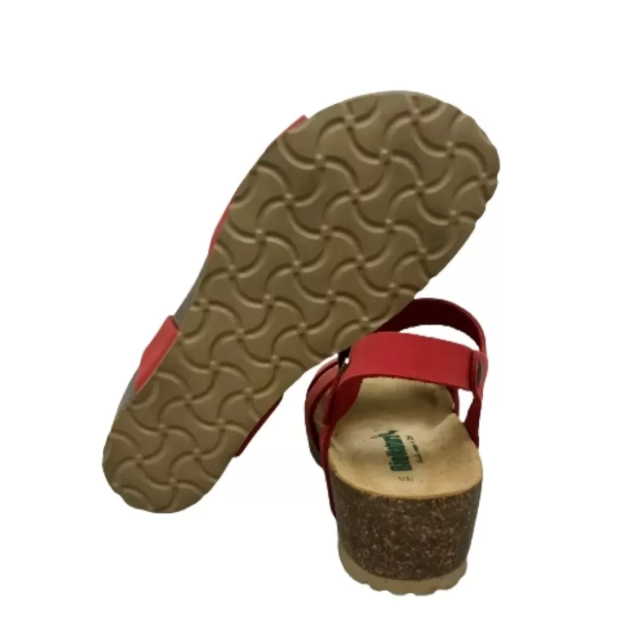 Donna CAMARRI CALZATURE Scarpe Donna | Sandalo Bionatura In Pelle Corallo