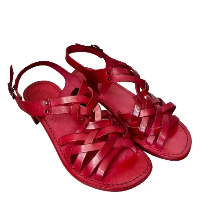 Donna CAMARRI CALZATURE Scarpe Donna | Sandalo In Pelle Color Vinaccia Mod. 5112