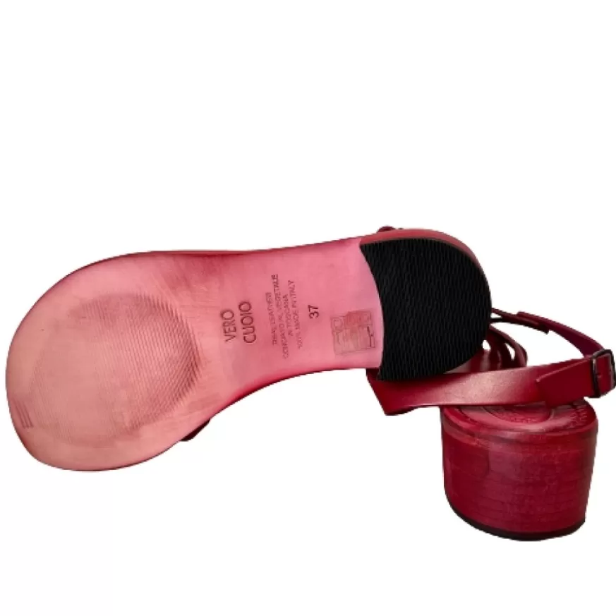 Donna CAMARRI CALZATURE Scarpe Donna | Sandalo In Pelle Color Vinaccia Mod. 5112