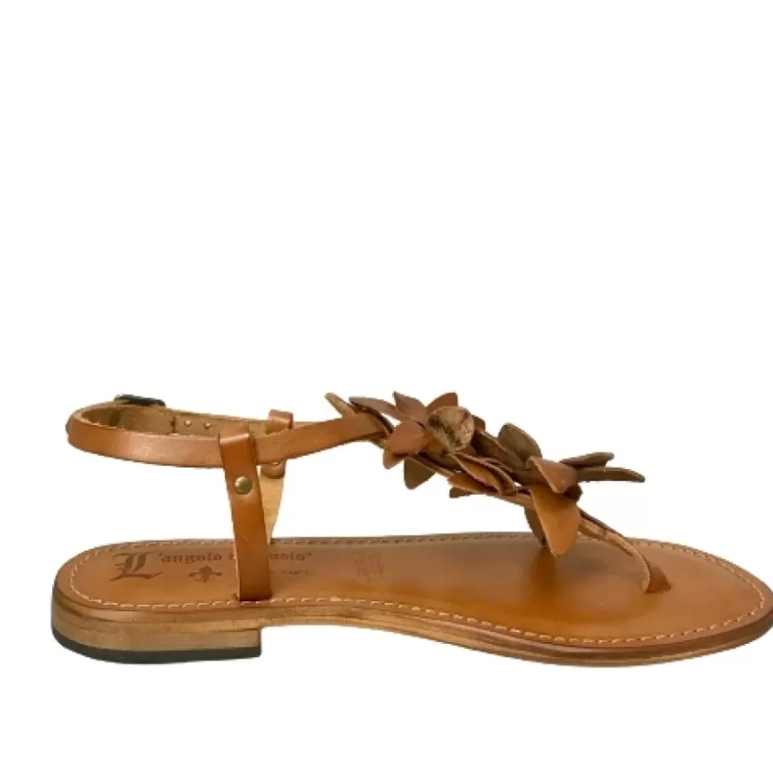 Donna CAMARRI CALZATURE Scarpe Donna | Sandalo In Pelle Cuoio Bruciato Mod. Federica