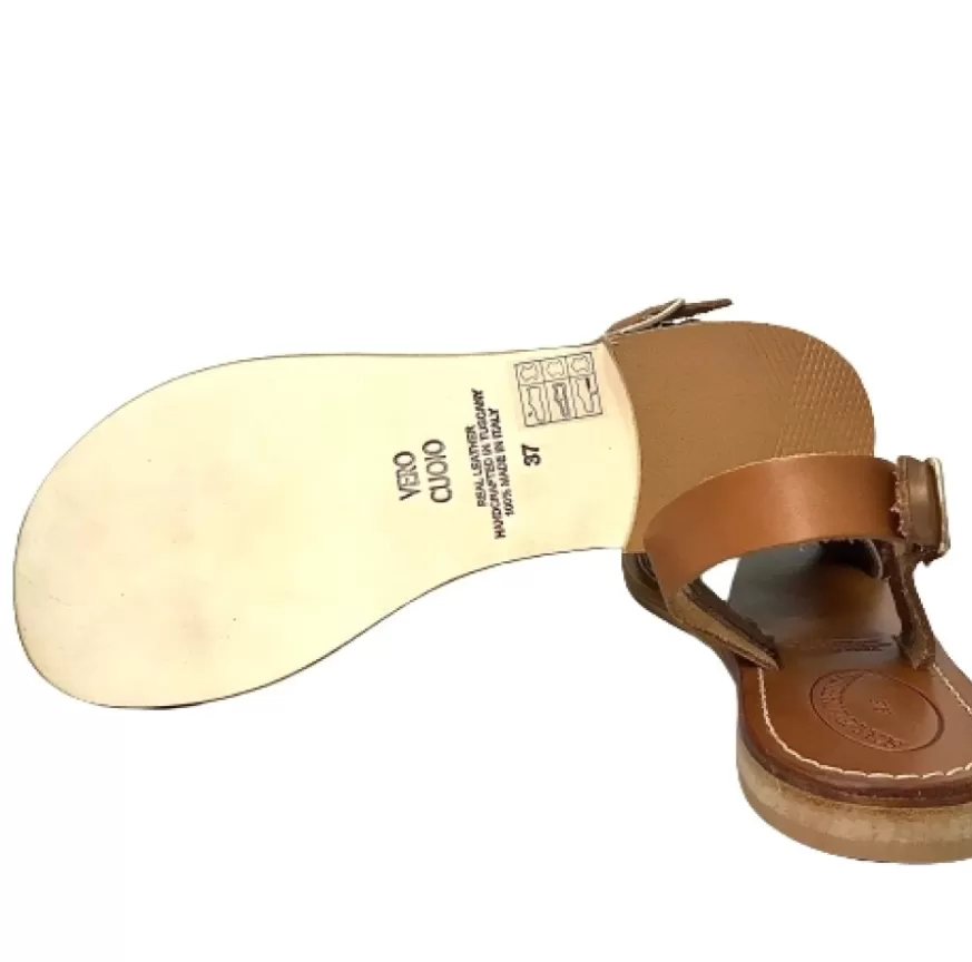 Donna CAMARRI CALZATURE Scarpe Donna | Sandalo In Pelle E Cavallino Leopardato Mod. Lara