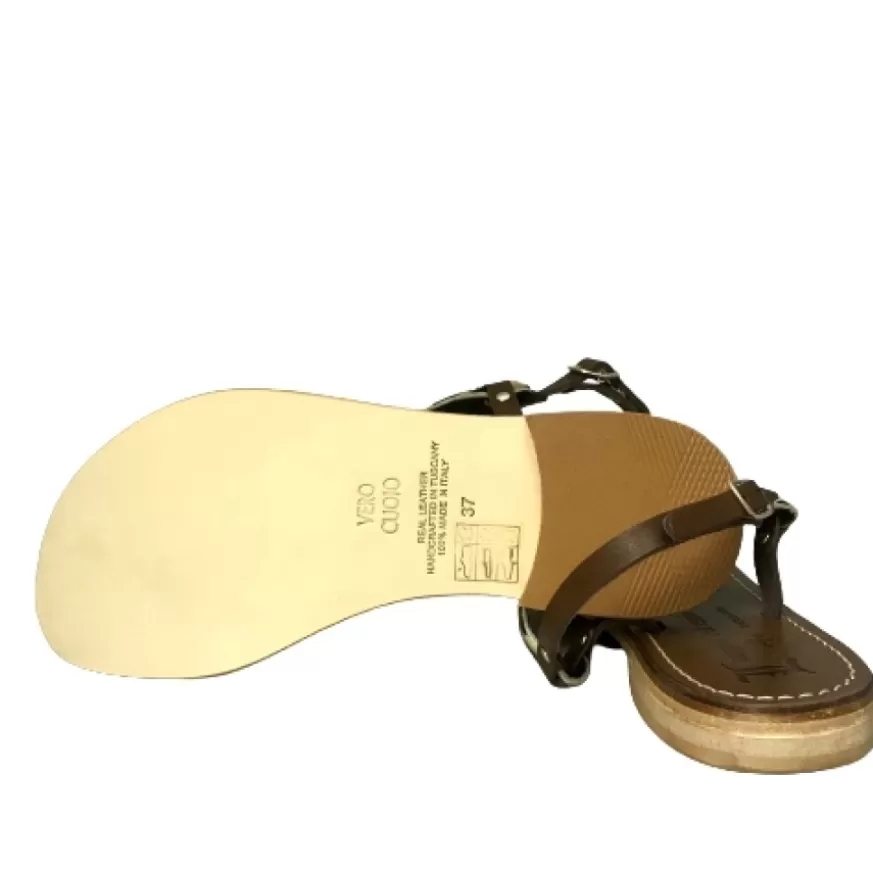 Donna CAMARRI CALZATURE Scarpe Donna | Sandalo In Pelle E Cavallino Leopardato Mod. Lola