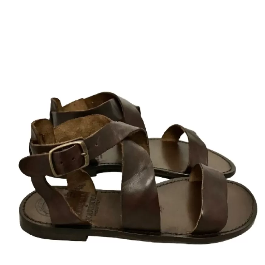 Donna CAMARRI CALZATURE Scarpe Donna | Sandalo In Pelle Marrone Mod. 216