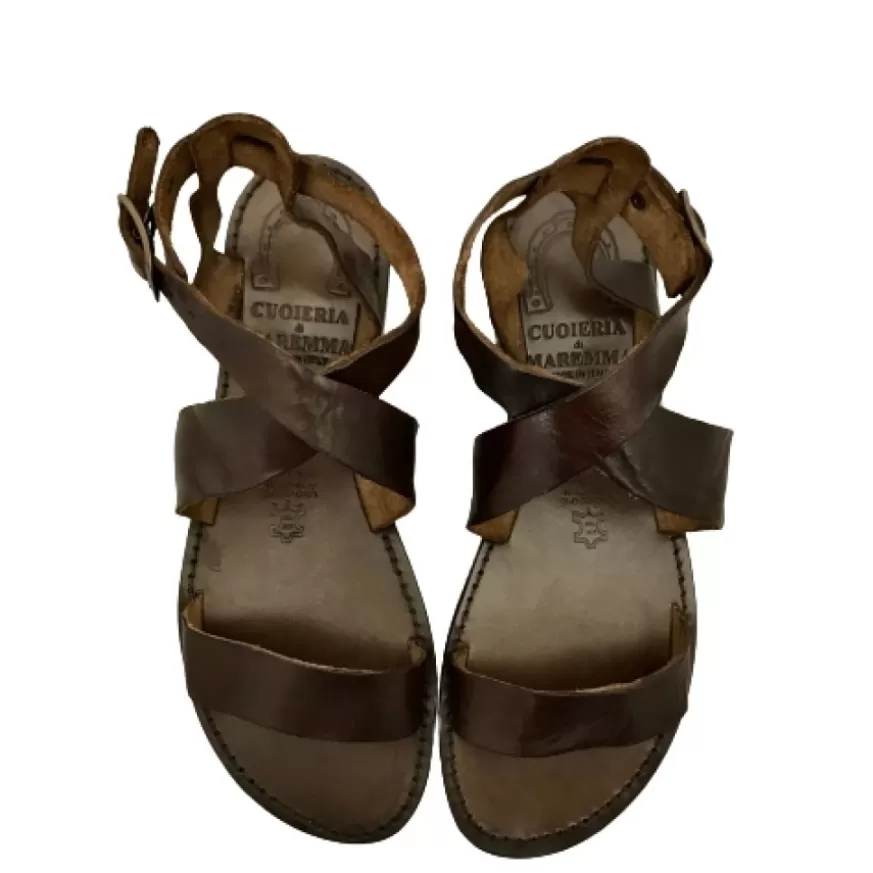 Donna CAMARRI CALZATURE Scarpe Donna | Sandalo In Pelle Marrone Mod. 216