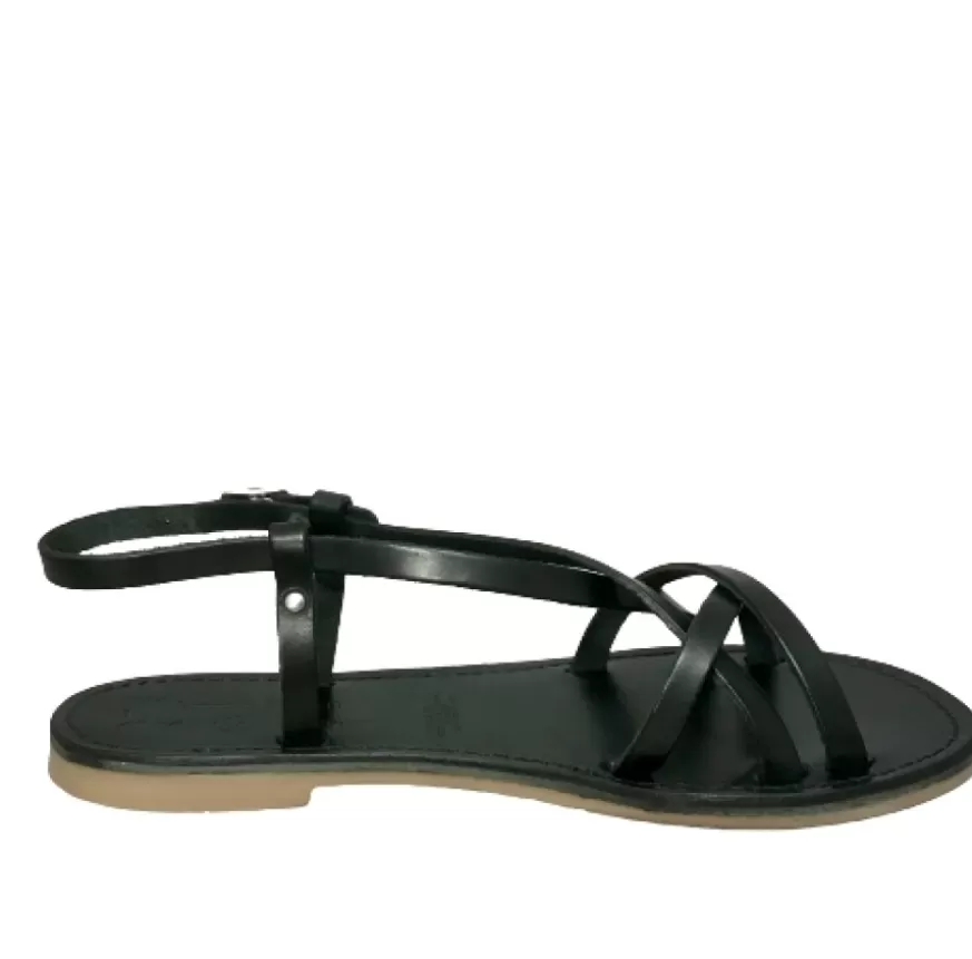 Donna CAMARRI CALZATURE Scarpe Donna | Sandalo In Pelle Nera Mod. 6641