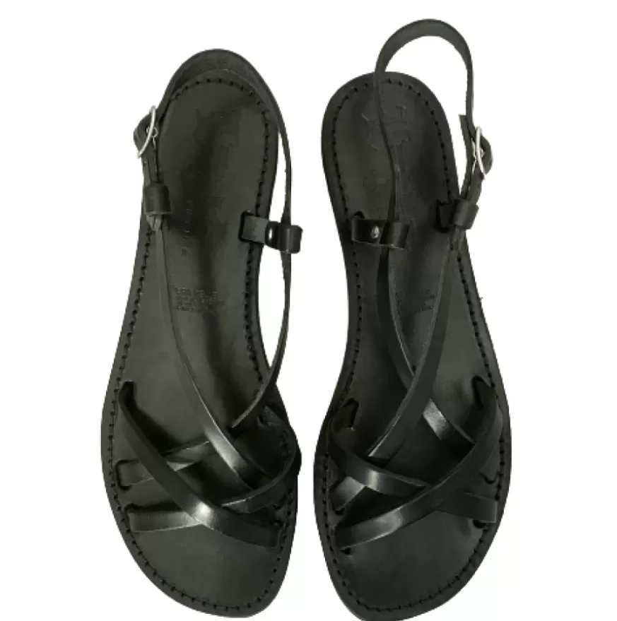 Donna CAMARRI CALZATURE Scarpe Donna | Sandalo In Pelle Nera Mod. 6641