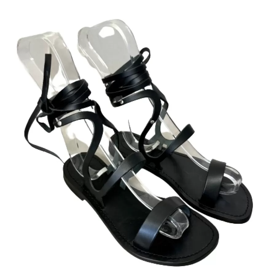 Donna CAMARRI CALZATURE Scarpe Donna | Sandalo In Pelle Nero Alla Schiava Mod. Cloe