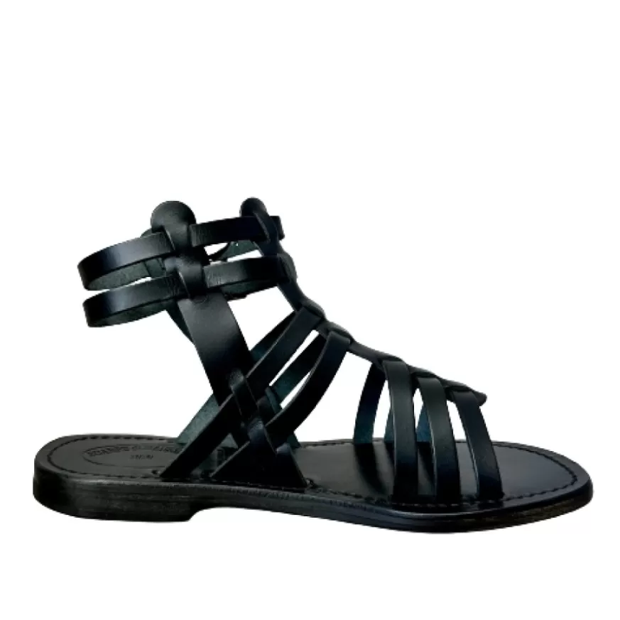 Donna CAMARRI CALZATURE Scarpe Donna | Sandalo In Pelle Nero Mod. 6695