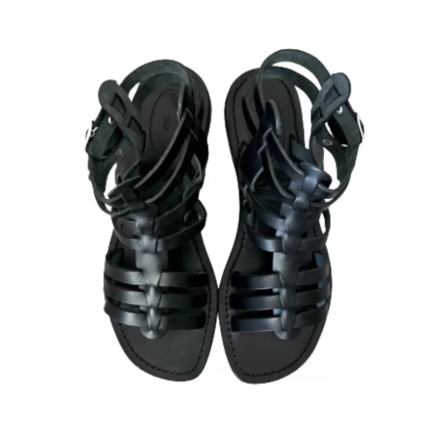Donna CAMARRI CALZATURE Scarpe Donna | Sandalo In Pelle Nero Mod. 6695