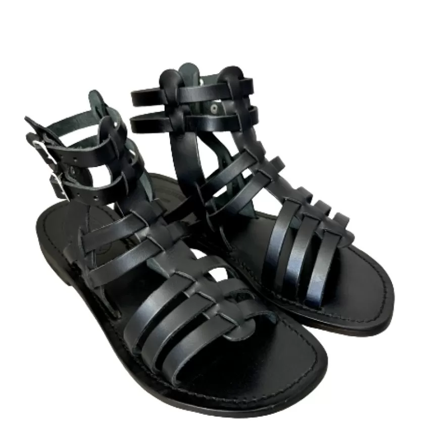 Donna CAMARRI CALZATURE Scarpe Donna | Sandalo In Pelle Nero Mod. 6695