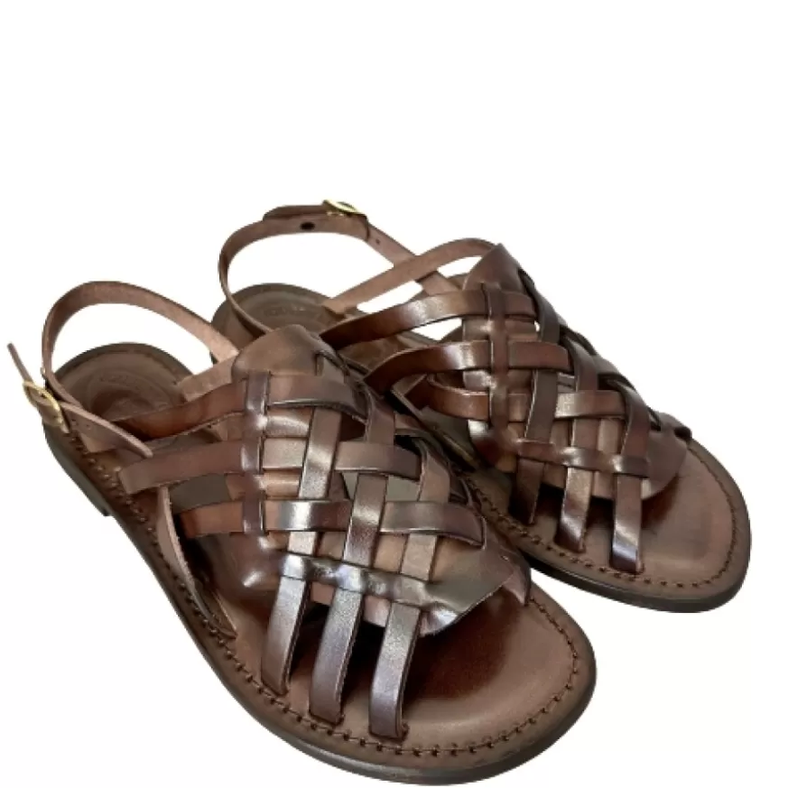 Donna CAMARRI CALZATURE Scarpe Donna | Sandalo In Pelle Testa Di Moro Mod. 9911