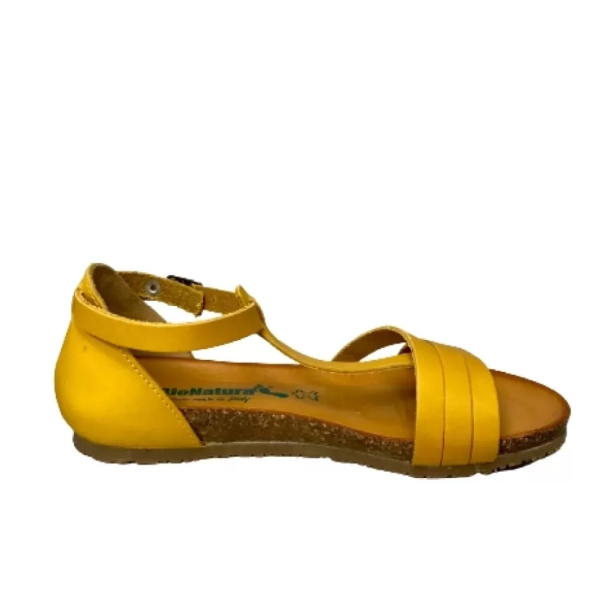 Donna CAMARRI CALZATURE Scarpe Donna | Sandalo Infradito Giallo Bionatura