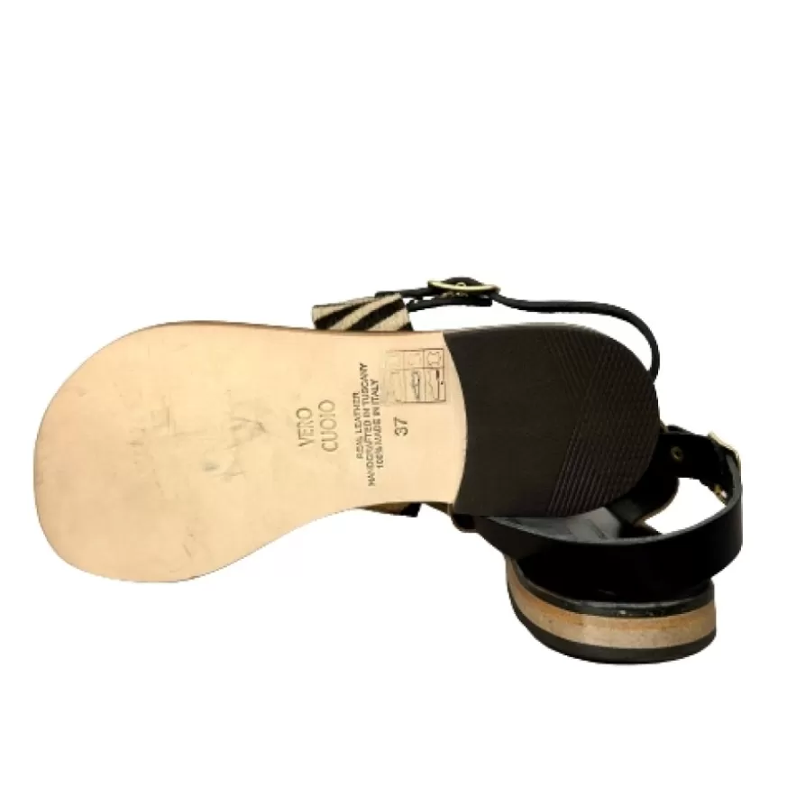 Donna CAMARRI CALZATURE Scarpe Donna | Sandalo Mod. Frate In Cavallino Zebrato