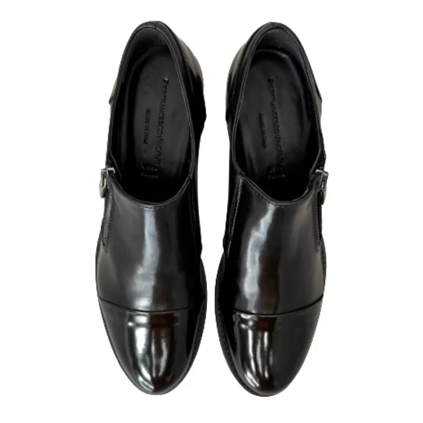 Donna CAMARRI CALZATURE Scarpe Donna | Scarpa Nera In Pelle Con Punta Abrasivata