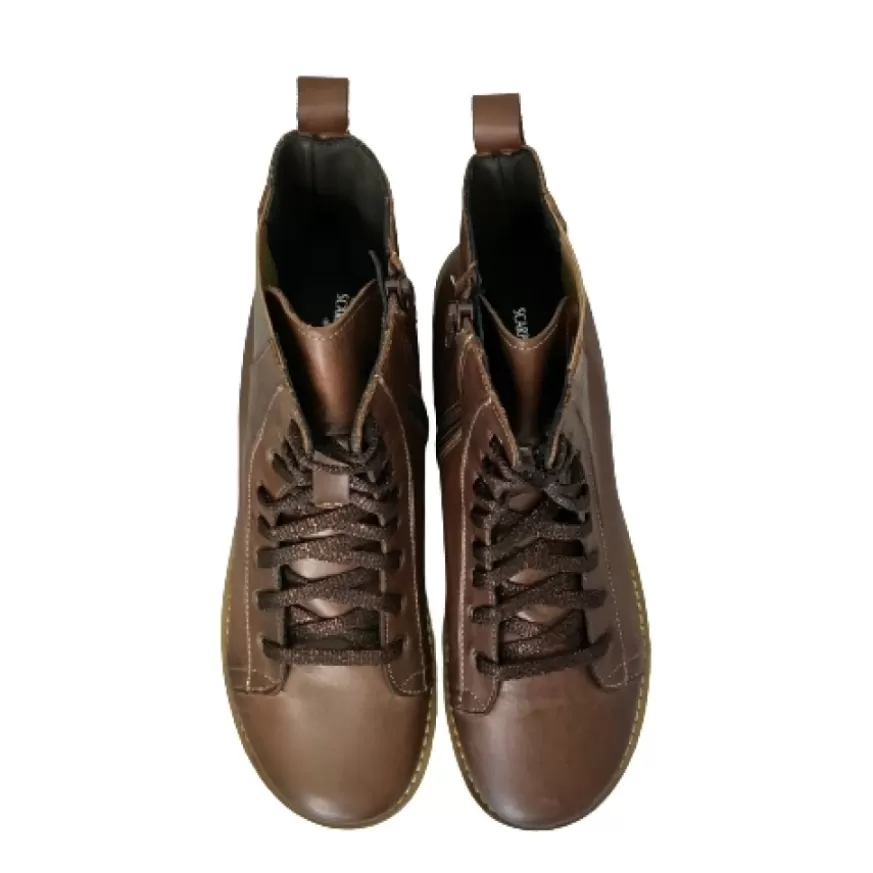 Donna CAMARRI CALZATURE Scarpe Donna | Scarponcino In Pelle Testa Di Moro
