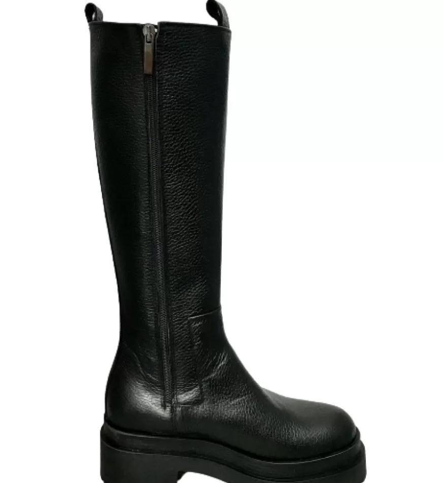 Donna CAMARRI CALZATURE Scarpe Donna | Stivale Alto Con Elastico E Cerniera