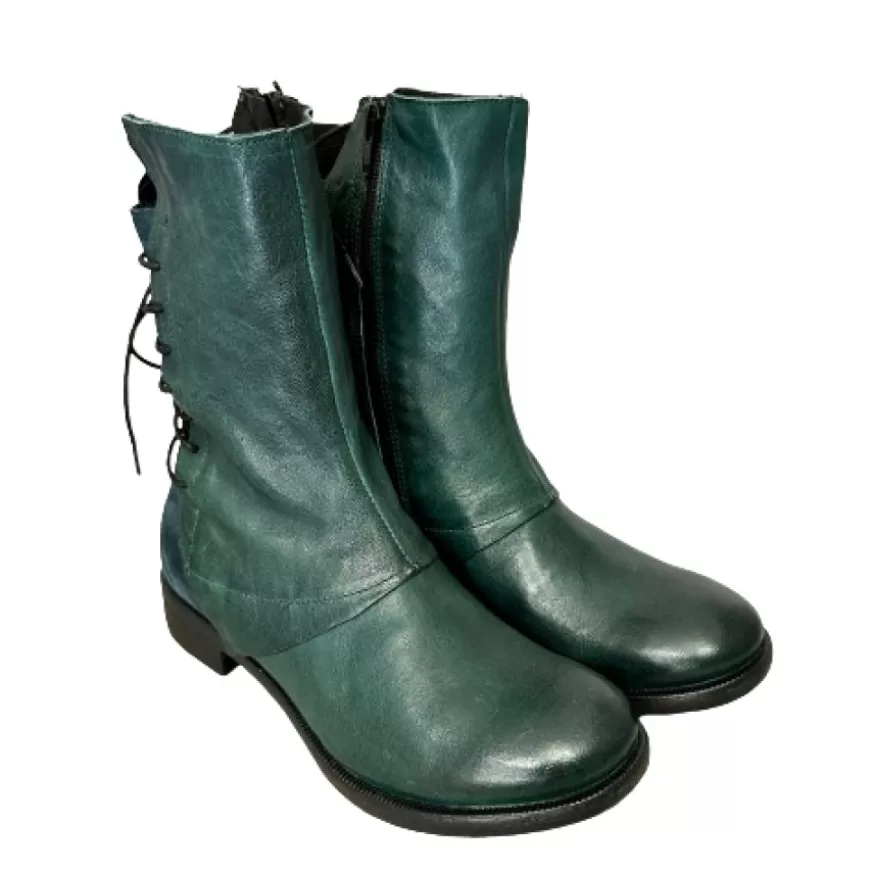 Donna CAMARRI CALZATURE Scarpe Donna | Stivaletto Petrolio In Pelle Tuffata Camarri 1916