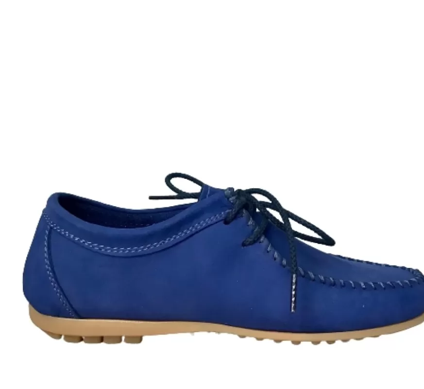 Donna CAMARRI CALZATURE Scarpe Donna | Stringata Fatta A Mano Positano Blu
