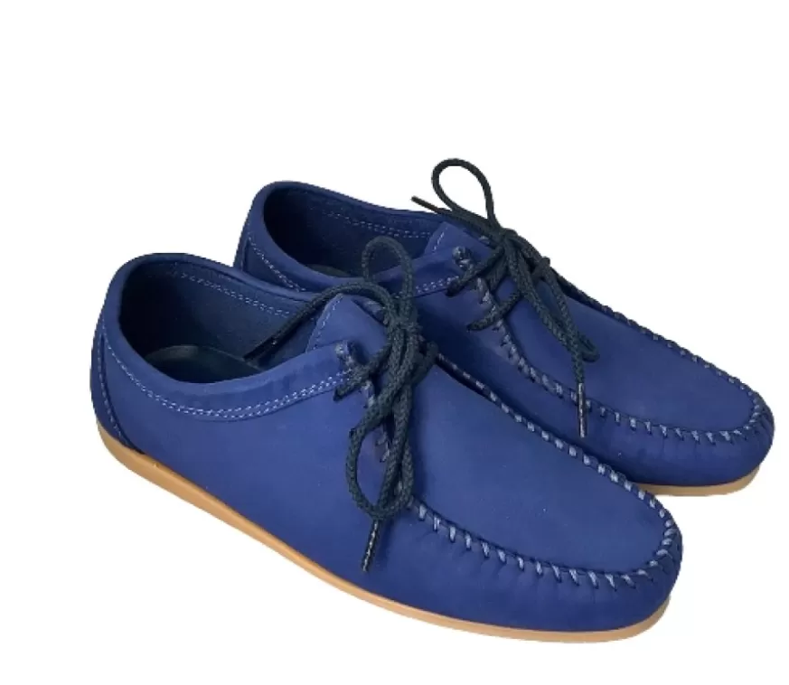 Donna CAMARRI CALZATURE Scarpe Donna | Stringata Fatta A Mano Positano Blu