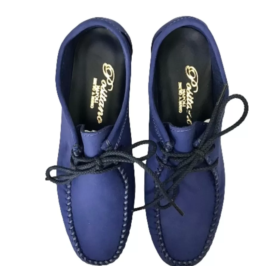 Donna CAMARRI CALZATURE Scarpe Donna | Stringata Fatta A Mano Positano Blu